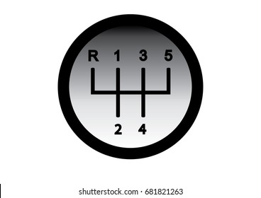 Six Speed Manual Gear Shift Icon Stock Vector (Royalty Free) 1783428461