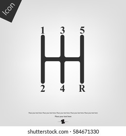 Manual transmission vector icon
