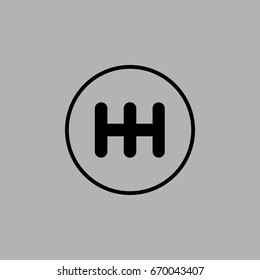 Manual transmission vector icon