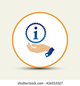  Manual and tutorial, instruction symbol.