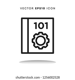 Manual vector icon