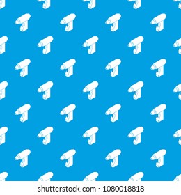 Manual welding torch pattern vector seamless blue repeat for any use