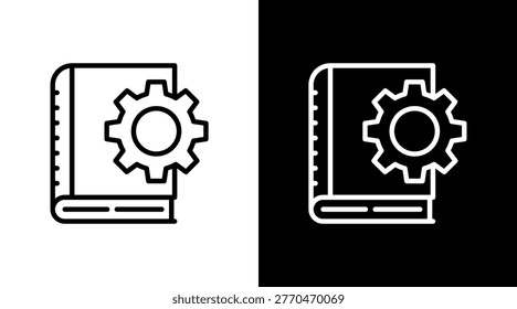 Manual White Icon Set Design