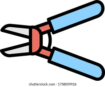 Manual  Wire Striper Tool Concept, Electrian and Handyman hand-held Device Vector Color Icon Design