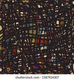 Manually drawn brush strokes texture digitally remastered, with colored gaps