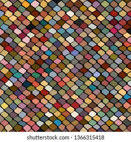 Manually drawn wire fence pattern with the gaps random colored