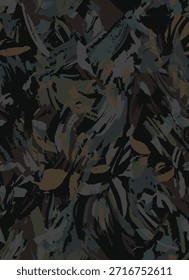 design têxtil manual com bela imagem de padrão floral abstrato