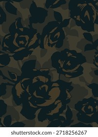 desenho têxtil manual wirh bonito abstrato flores padrão imagem