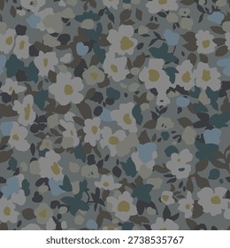 manually textle design with beautiful  abstract flowers pattern image