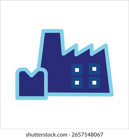 Manufacture Colored Icons. Simple Colored Vector Illustration
