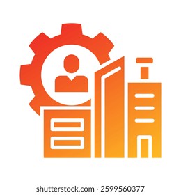 Manufacture Icon Element For Design