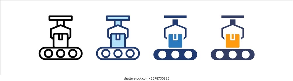 Manufacture Icon Set Multiple Style Collection