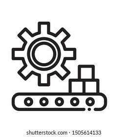 Manufacture icon vector black color