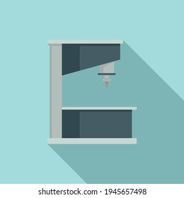 Manufacture milling machine icon. Flat illustration of Manufacture milling machine vector icon for web design