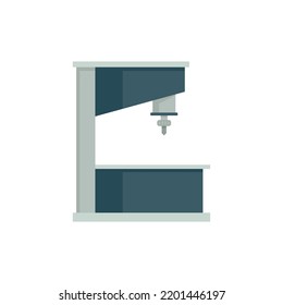 Manufacture milling machine icon. Flat illustration of Manufacture milling machine vector icon isolated on white background