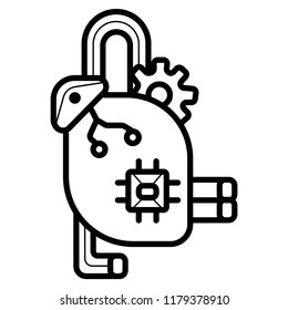 Manufacture robot icon