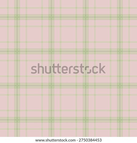 Manufacture textile check seamless, large vector plaid texture. Row pattern background tartan fabric in light and pastel colors palette.