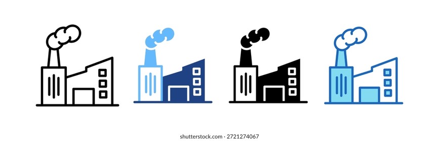 Manufacturer Icon Multiple Vector Illustration