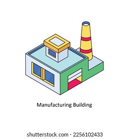 Icono de Esquema relleno isométrico del vector de construcción para proyectos digitales o de impresión. ilustración de stock