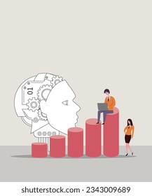 Manufacturing business development concept illustration