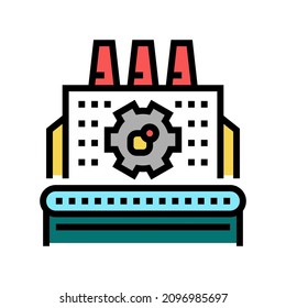 Manufacturing Erp Processing Color Icon Vector. Manufacturing Erp Processing Sign. Isolated Symbol Illustration