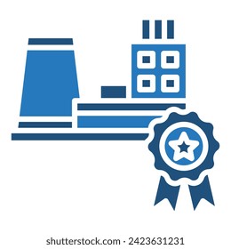 Ilustración vectorial de la línea de iconos Excelencia de Fabricación