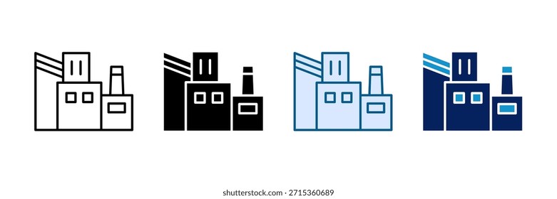Fabricación de fábrica Icon Set Colección de estilo múltiple