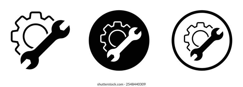 Manufacturing flat vector icons. Service vector icon designs set