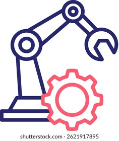 Ilustração do vetor de cor do ícone de fabricação