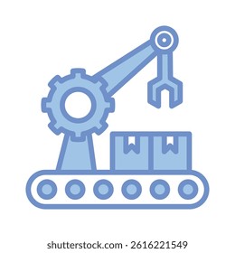 Manufacturing Icon Element For Design