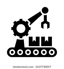 Manufacturing Icon Element For Design
