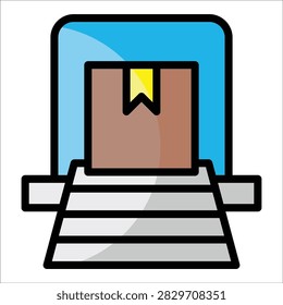 Manufacturing Icon Element For Design
