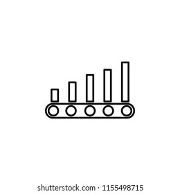 manufacturing icon. Element of production icon for mobile concept and web apps. Thin line manufacturing icon can be used for web and mobile on white background