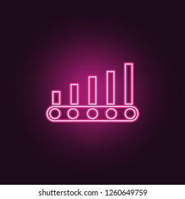 manufacturing icon. Elements of Manufacturing in neon style icons. Simple icon for websites, web design, mobile app, info graphics