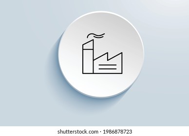 Manufacturing icon isolated white background