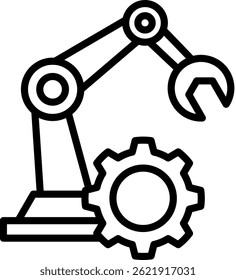 Manufacturing Icon Line Vector Illustration