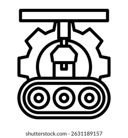 Icono de fabricación estilo de línea de colección única

