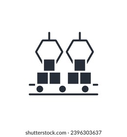 manufacturing icon. vector.Editable stroke.linear style sign for use web design,logo.Symbol illustration.