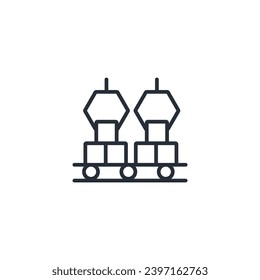 manufacturing icon. vector.Editable stroke.linear style sign for use web design,logo.Symbol illustration.