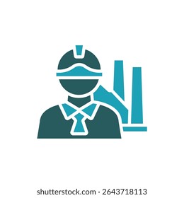 manufacturing icon. vector.Editable stroke.linear style sign for use web design,logo.Symbol illustration.