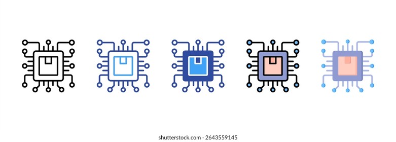 Manufacturing Multi Style Icon Set