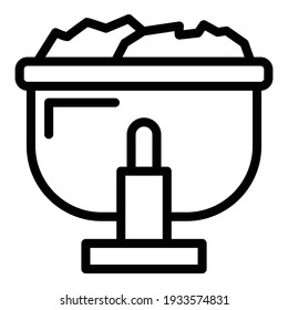 Manufacturing of paper icon. Outline manufacturing of paper vector icon for web design isolated on white background