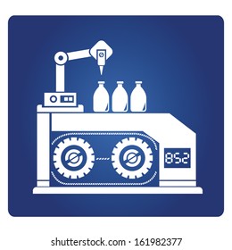 manufacturing, production line symbol
