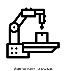 manufacturing technology icon vector. manufacturing technology sign. isolated contour symbol illustration