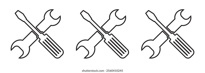 Manufacturing vector black flat, line icons. Service vector icon designs isolated on transparent background. Working tools collection. Repair and construction supplies set. Sketch vintage vector.