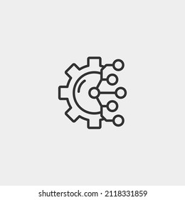 Manufacturing vector icon illustration sign