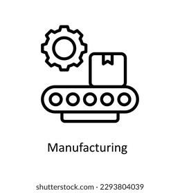 Manufacturing  Vector  outline Icons. Simple stock illustration stock