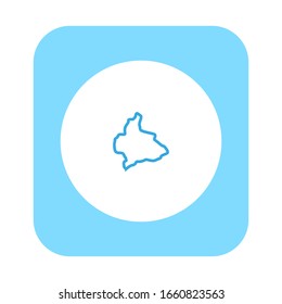 Manufahi region map in East Timor country