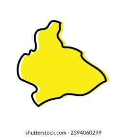  Manufahi state of East Timor country map Design.