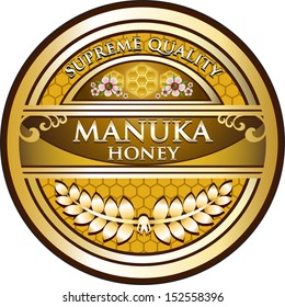 Manuka Honey Gold Vintage Label